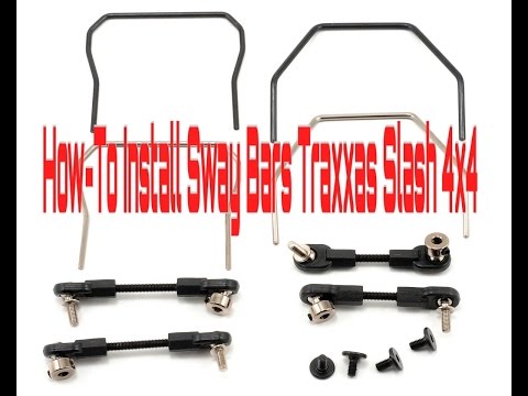 HDRC GUIDES: How to Install  Front and Rear Sway Bars Traxxas TRX 6898