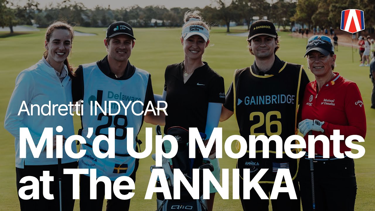 Click to watch the video “Behind the scenes at The ANNIKA ⛳️ | Andretti INDYCAR”