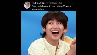 Taehyung loves animals