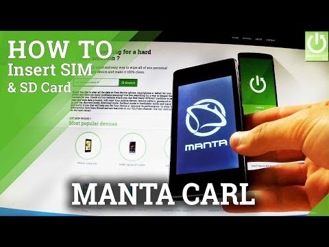 How to insert a SIM and microSD card in MANTA MSP4007 Carl