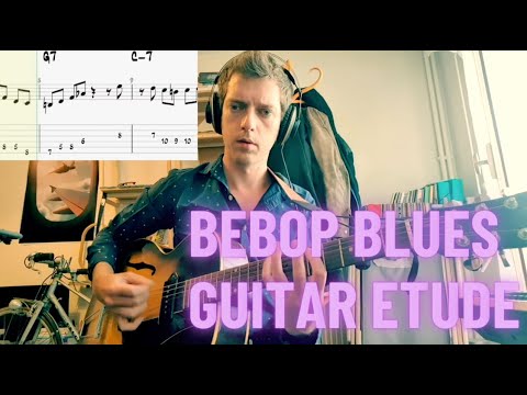 Bebop Blues Guitar Etude #1 with tab