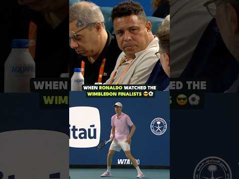 When Ronaldo Watched The Wimbledon Finalists 🇧🇷👀