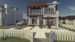 Architectural Exterior Visualization by 3DCG Arts LLC - Green House Complex movie HD