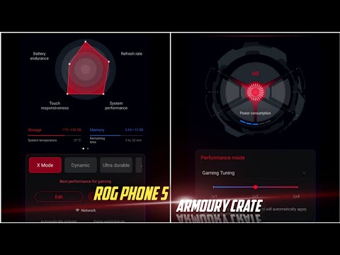 My settings Armoury Crate on My Asus ROG PHONE 5