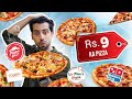 Eating the Cheapest Pizza from Every Brand for a Day 😍 || Sabse Sasta Pizza 🍕