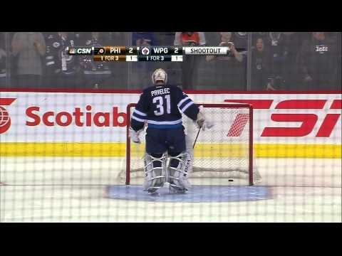 Full Shootout 3-2 Philadelphia Flyers vs Winnipeg Jets 11/15/13 NHL Hockey.