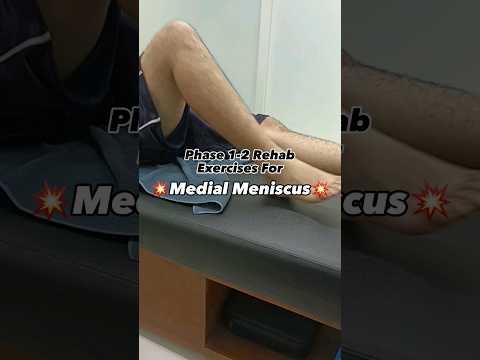 MENISCUS RECOVERY WORKOUT POST SURGERY | Phase 1-2 Rehab