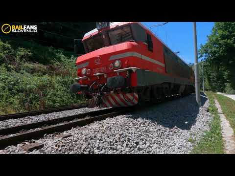 Rail Traffic in Slovenia / First week of July 2021 (4K)