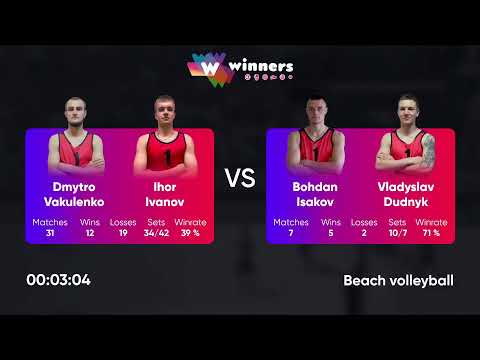 01:40 I. Kobylianskyi /V. Avramenko - A. Kotelenets /O. Bielikov 01.04.2023|Winners Beach Volleyball