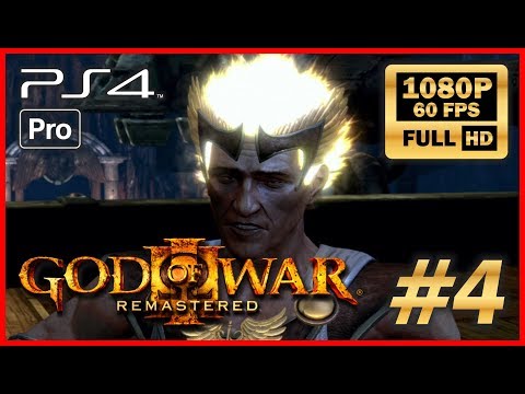 God of War 3 Remastered Walkthrough Part 4 "The Fall of Hermes" PS4 PRO Full HD 60fps gameplay