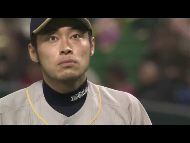 【8回裏】バファローズ・佐藤達が渾身のストレートでピンチを切り抜ける!! 2015/4/1 H-Bs