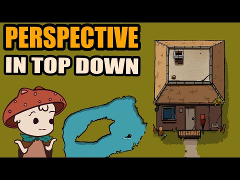 Perspective in Top down game art 2d