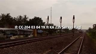 preview picture of video 'Lokomotif CC 204 dinas KA 215 Serayu Pagi'