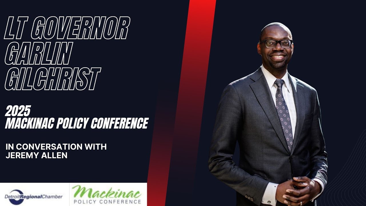 Lt. Governor Garlin Gilchrist II Interview | Governor of Michigan at Mackinac Policy Conference 2025