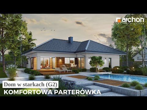 Dom w starkach (G2) – Parterówka z poddaszem do adaptacji I ARCHON+ Projekty Domów