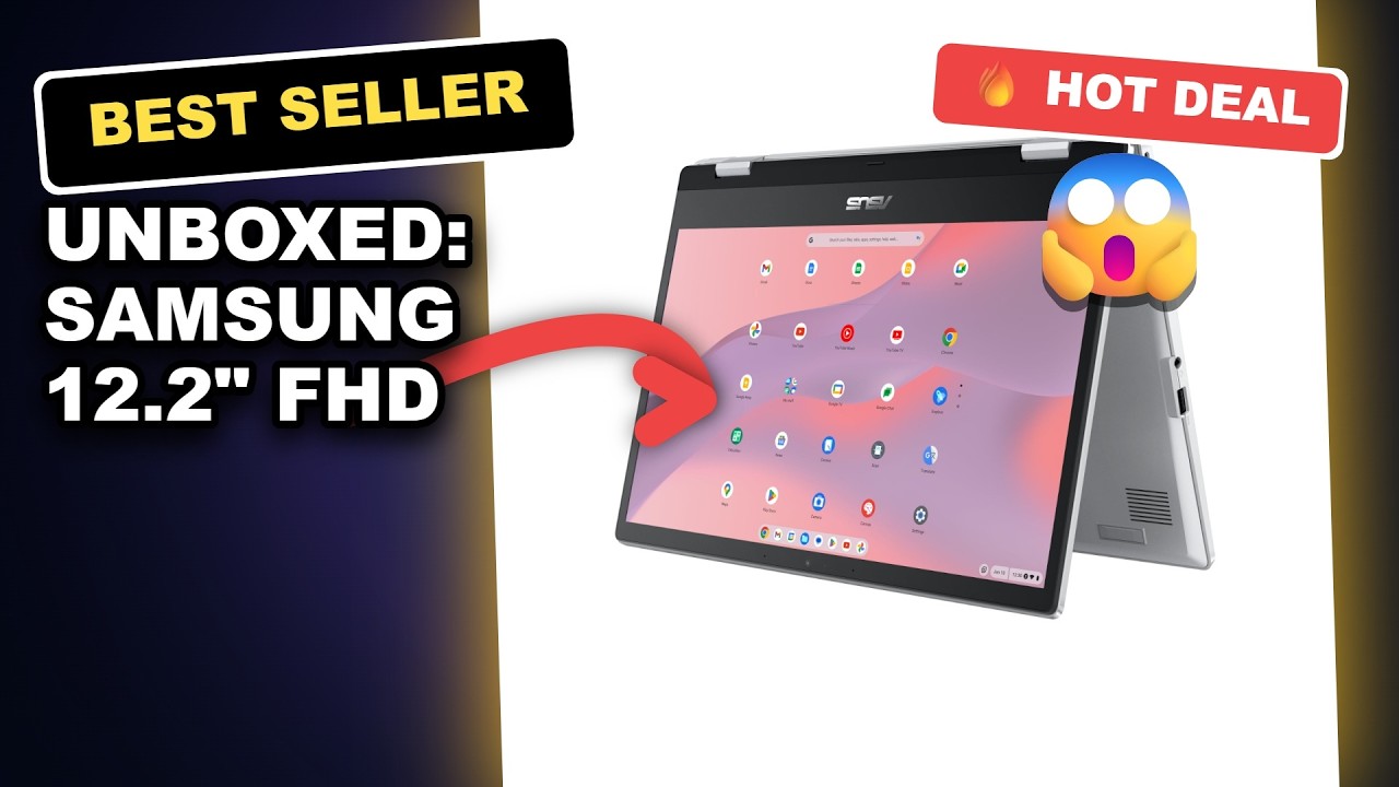 Unboxed: Samsung 12.2" FHD Chromebook 2-in-1 Touch Laptop Review: Features & Performance review video