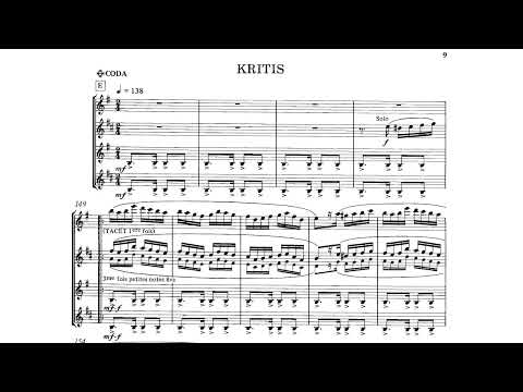 Pedro Iturralde - Suite Hellenique For Saxophone Quartet [Score-Video]