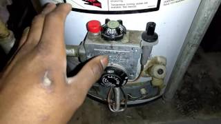 How to ignite a self igniting hot water tank