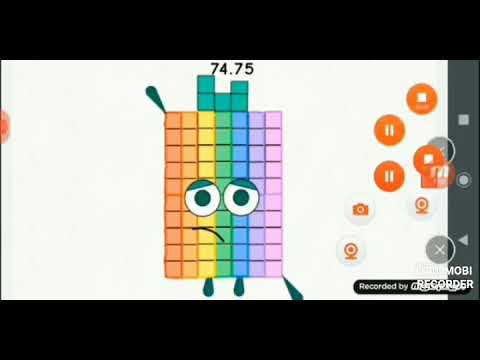 numberblocks Band quarters 0.25 to 110.25