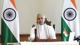 28.10.2025: राज्यपालांनी राज्यातील सर्व अकृषी विद्यापीठांच्या कुलगुरुंशी दृक्श्राव्य माध्यमातून संवाद साधला;?>