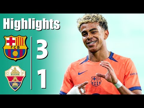Barcelona vs Elche 3-1 - All Goals & Highlights - 2026