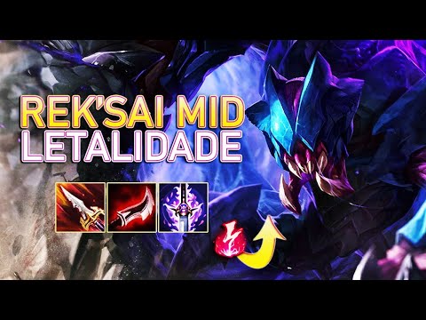 REK'SAI MID FULL LETALIDADE | JOGUEI CONTRA UMA ZOE AD | SERÁ QUE DEU BOM? | MEC! #352