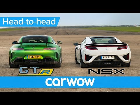 Honda  (Acura) NSX vs Mercedes-AMG GT R – DRAG RACE, ROLLING RACE & BRAKE TEST | Head-to-Head