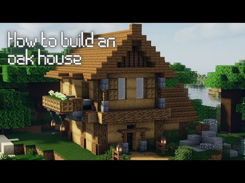 MINECRAFT: Come costruire una casa in legno di quercia || Oak wood