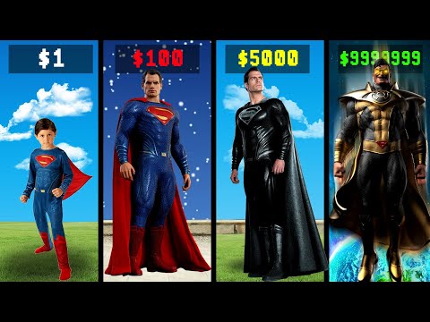$1 SUPERMAN to $1,000,000,000 SUPERMAN in GTA 5