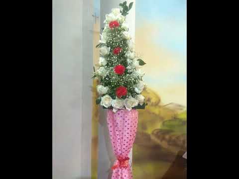 Flower arrangement for altar
