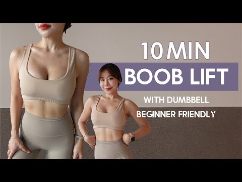 10 MIN BOOB LIFT WORKOUT | With Dumbbell, Beginner Friendly, Neighbor Friendly