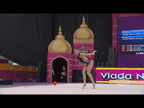 2019 Rhythmic Worlds, Baku (AZE) – Vlada NIKOLCHENKO (UKR), qualifications Ball