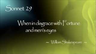 Sonnet 29 - When in disgrace with fortune and men's eyes - William Shakespeare [JustReadings]