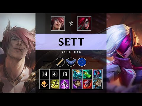 Sett Mid vs Katarina - EUW Diamond Patch 25.15