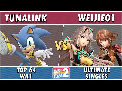 Smash Masterclass 2 - TunaLink (Sonic) vs Weijie01 (Pyra/Mythra) - Top64 WR1