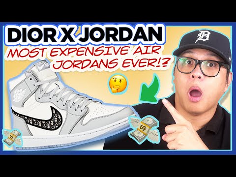 Most Expensive Air Jordans! Air Dior - Dior X Jordan 1 - Online Exclusive Release