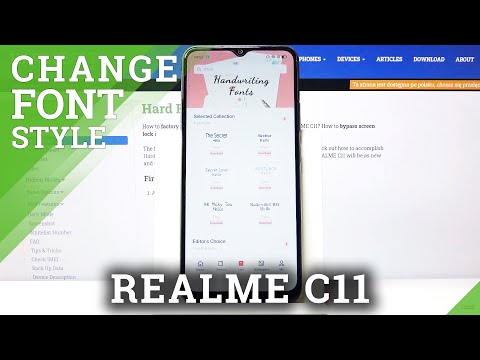 How to Change Font Style in REALME C11 - Display Settings