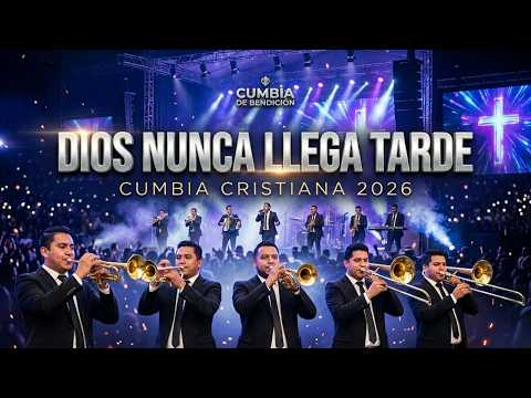 DIOS NUNCA LLEGA TARDE ⏳ Cumbia Cristiana 2026 (Mix de Fe y Esperanza) 🇲🇽🇺🇸