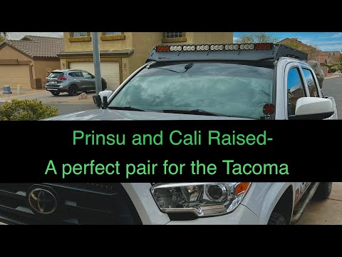 Prinsu rack install with a 43" Cali Raised dual color light bar