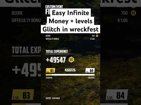 how to get unlimited credits and levels quickly in wreckfest