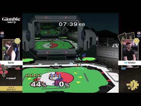 The Gamble: Ante Up - Bambi (Falco) vs PBI WAMatt (Falco) - Melee Pools