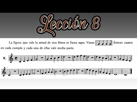 Lección 8 Método de Solfeo Hilarion Eslava - Primera Parte