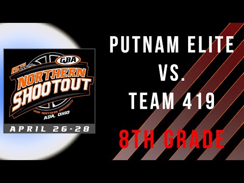 Team 419 vs. Putnam Elite 8th - GBA LIVE - 15th Annual GBA Northern Shootout