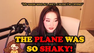 TinaKitten experienced an EMOTIONAL fly on a PLANE while a HOT lady taking pictures of the clouds