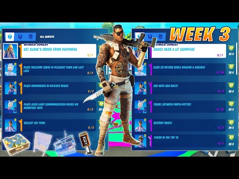 Fortnite All *LEAKED* Week 3 Legendary & Epic Quests(Challenges) Guide - Chapter 2 Season 7