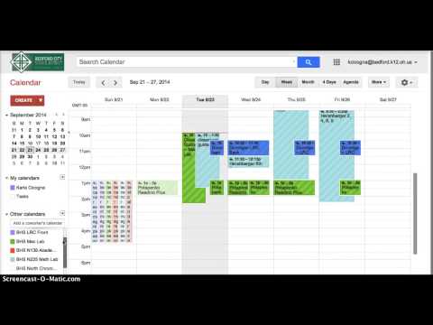 Resource Calendar Tutorial Video