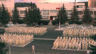 Quite a strange ad for a large bank. You got a rock anthem by a very popular Soviet era underground band, "Kino," many mannequins (and a few sex dolls), and an exploding Lenin's tomb. Translation is something like: "They live in a spider web, and we live in internet. So from now on we will act."