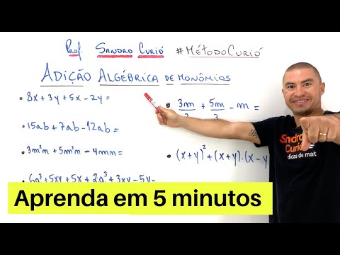 ADIÇÃO ALGÉBRICA DE MONÔMIOS | EM 5 MINUTOS