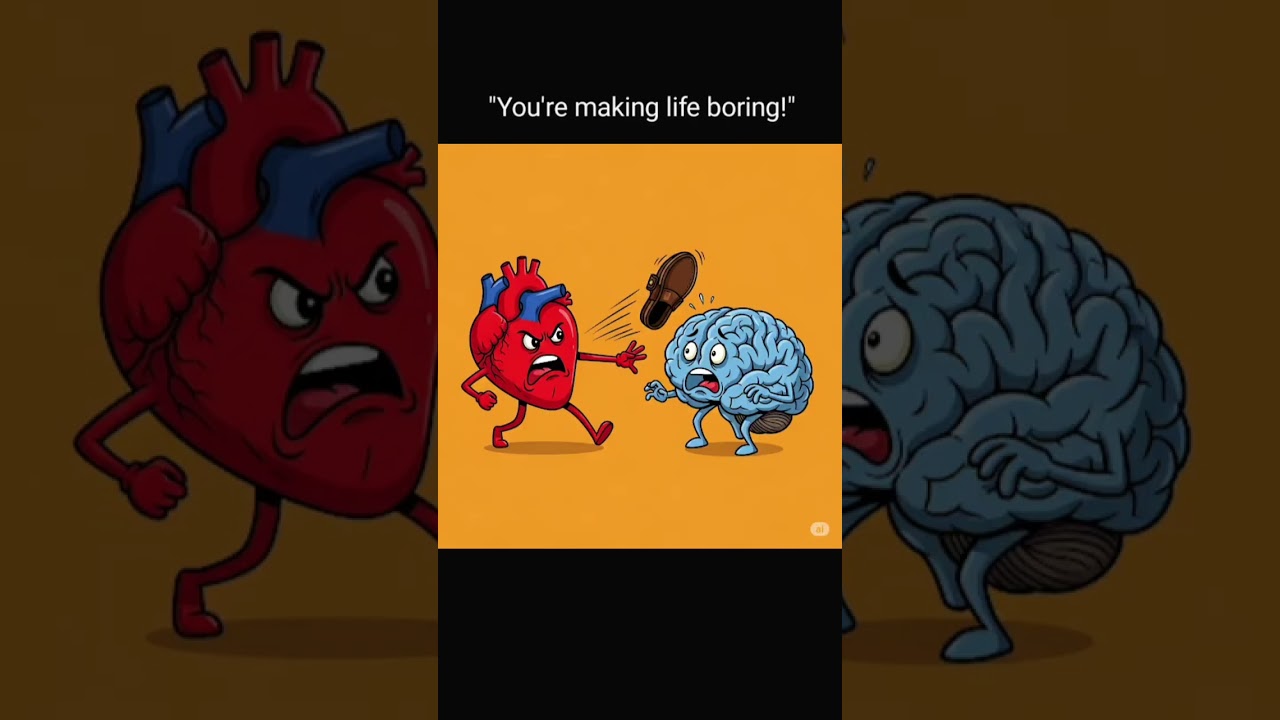 Heart ❤️ vs Brain 🧠#heart #brain #emotional #trendingshorts #disciplinevsvibes