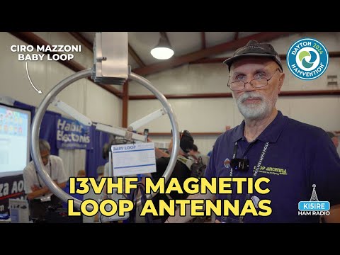 Ciro Mazzoni I3VHF Magnetic Loop Antennas! Hamvention 2024
